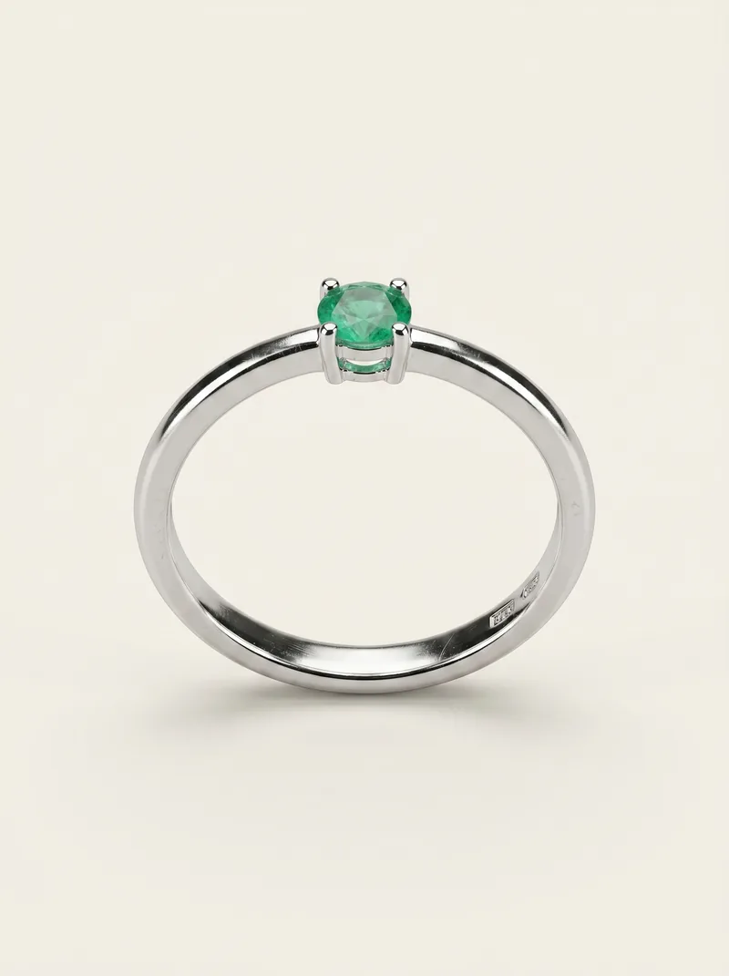 Anillo esmeralda 0.1ct plata 925